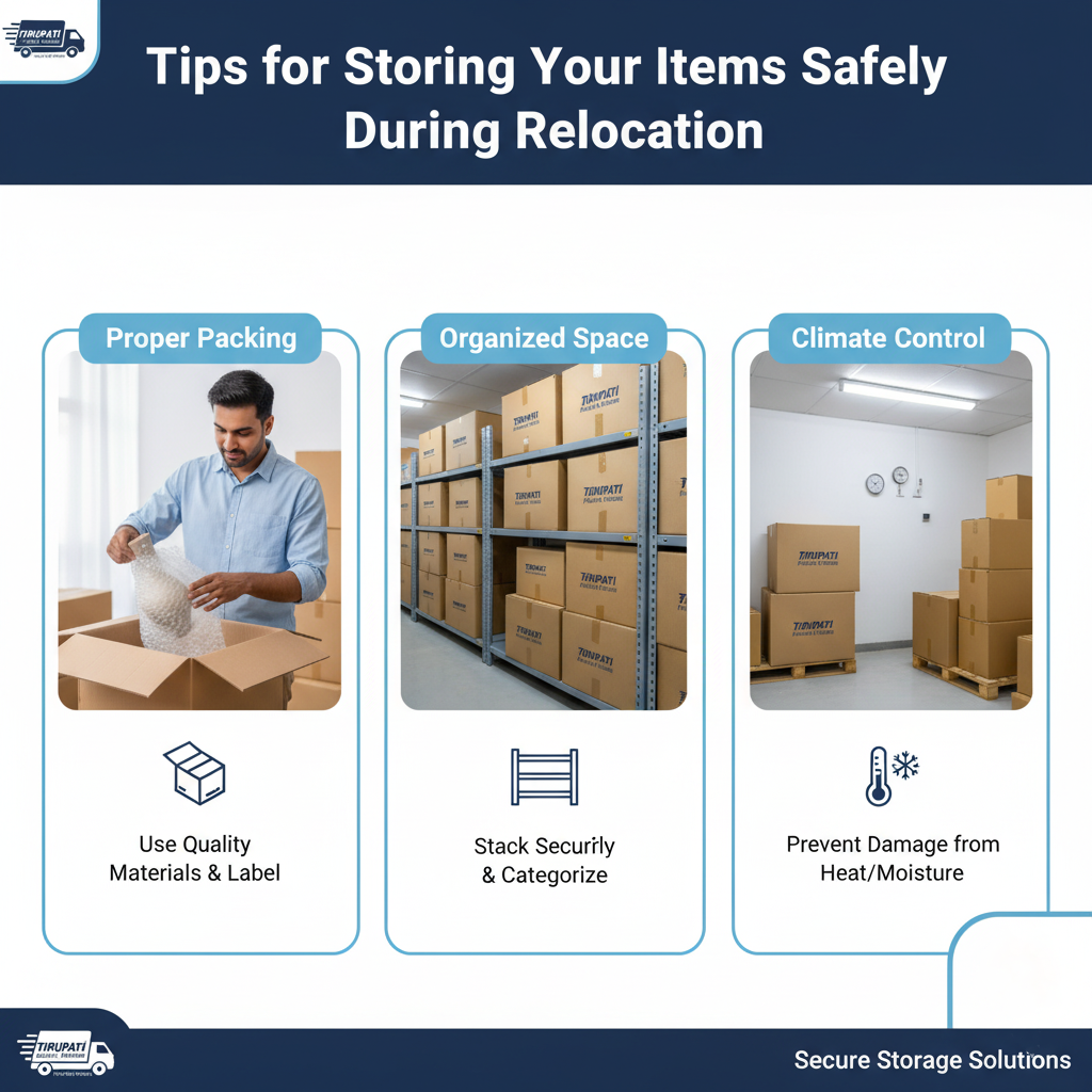 Tips for Storing Your Items Safely During Relocation | Packers and Movers in Chhatrapati Sambhajinagar