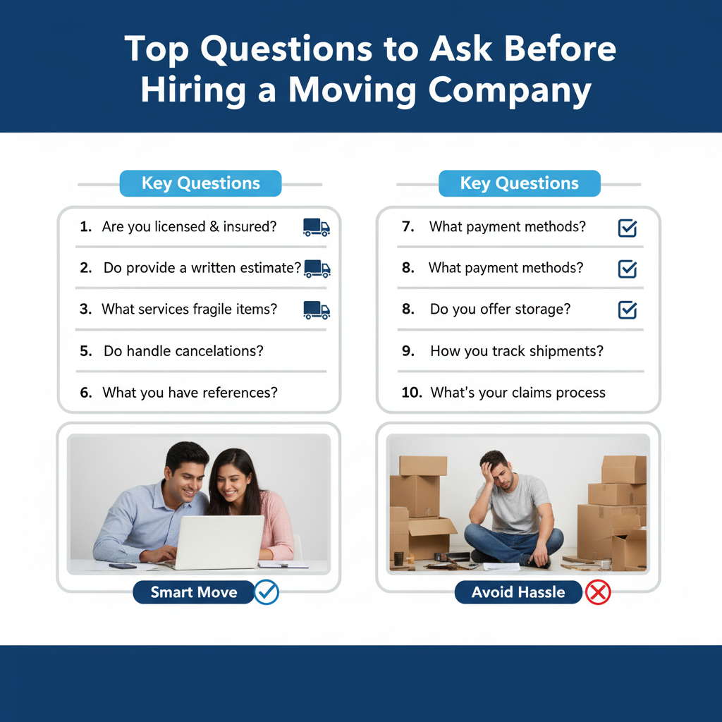 Top Questions to Ask Before Hiring a Moving Company | Packers and Movers in Chhatrapati Sambhajinagar
