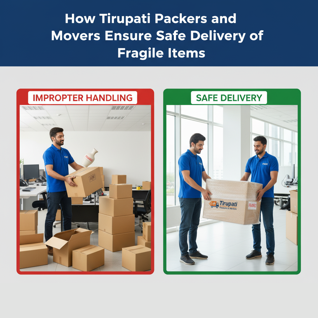 How Tirupati Packers and Movers Ensure Safe Delivery of Fragile Items
