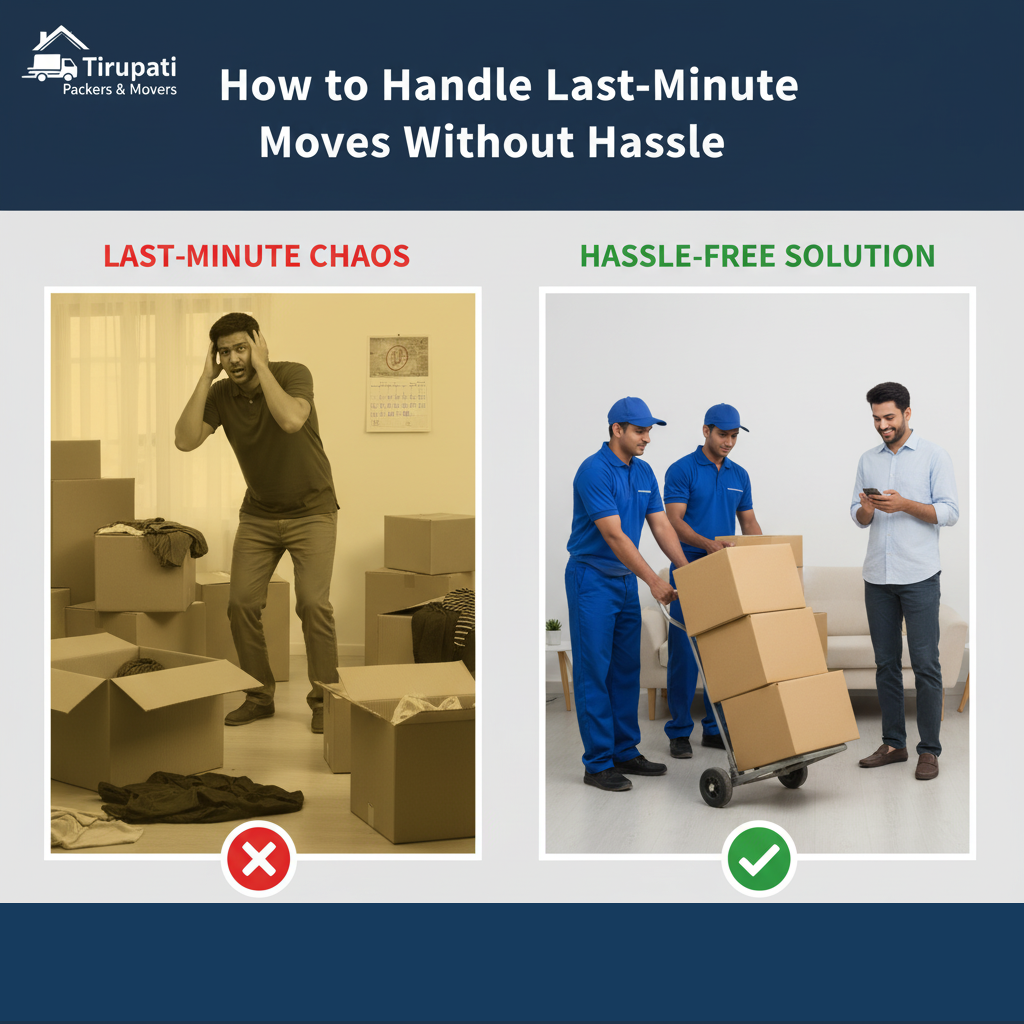 How to Handle Last-Minute Moves Without Hassle | Packers and Movers in Chhatrapati Sambhajinagar
