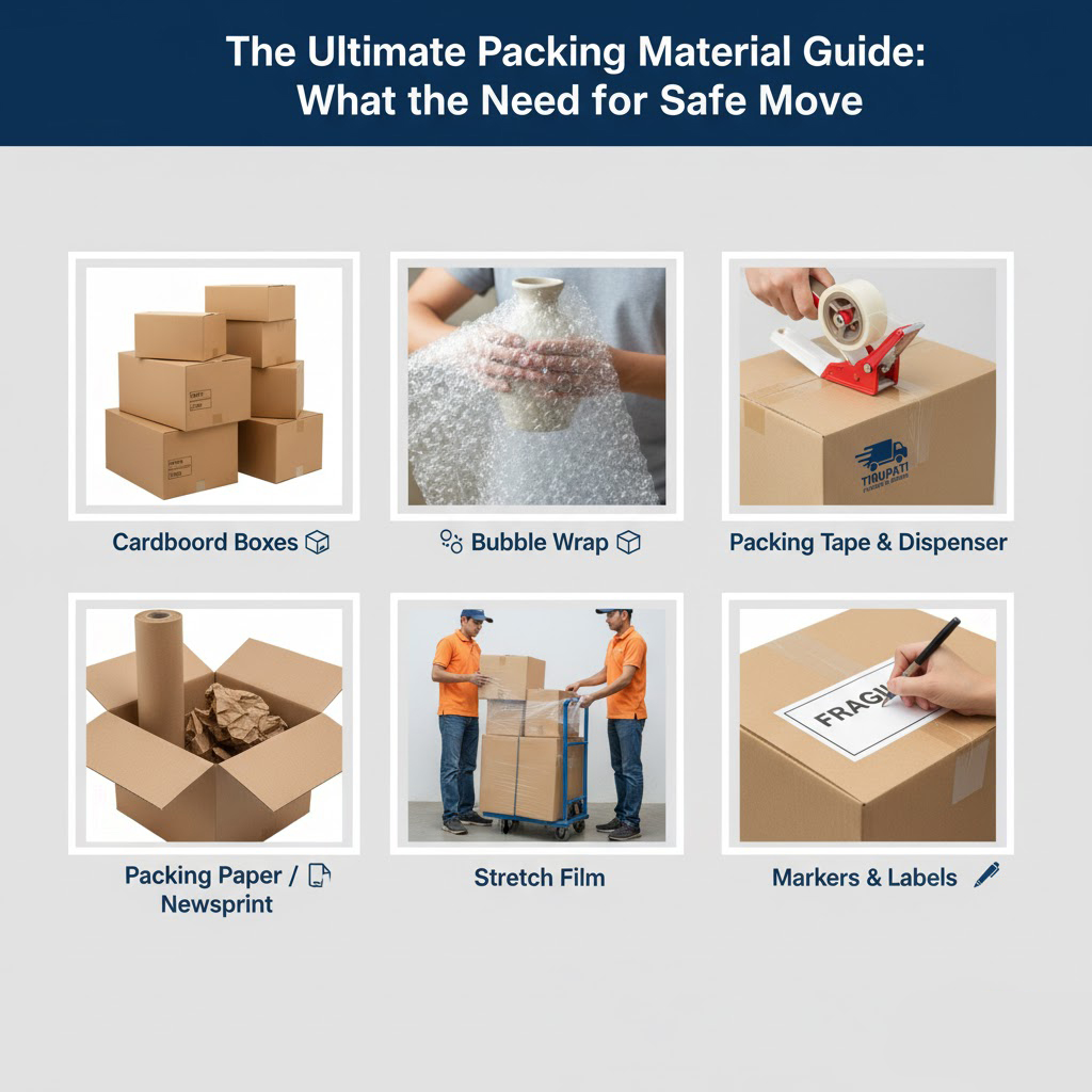 The Ultimate Packing Material Guide for a Safe Move | Packers and Movers in Chhatrapati Sambhajinagar